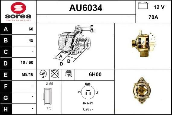 Sera AU6034 - Alternator www.molydon.hr