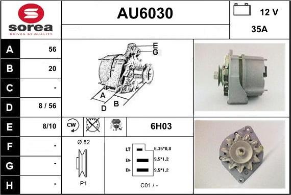 Sera AU6030 - Alternator www.molydon.hr