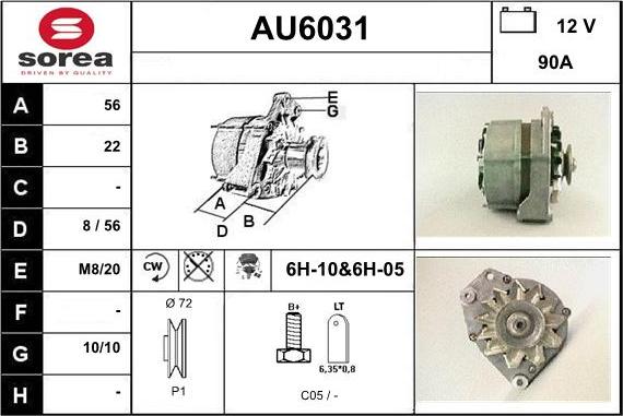 Sera AU6031 - Alternator www.molydon.hr