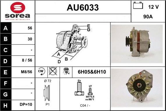 Sera AU6033 - Alternator www.molydon.hr