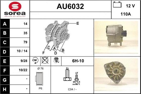 Sera AU6032 - Alternator www.molydon.hr