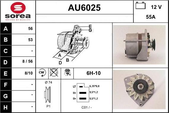 Sera AU6025 - Alternator www.molydon.hr