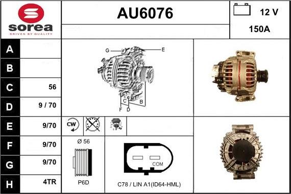 Sera AU6076 - Alternator www.molydon.hr