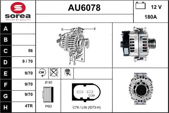 Sera AU6078 - Alternator www.molydon.hr