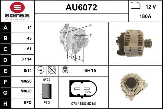 Sera AU6072 - Alternator www.molydon.hr