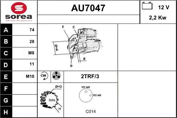 Sera AU7047 - Starter www.molydon.hr