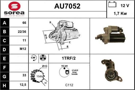 Sera AU7052 - Starter www.molydon.hr