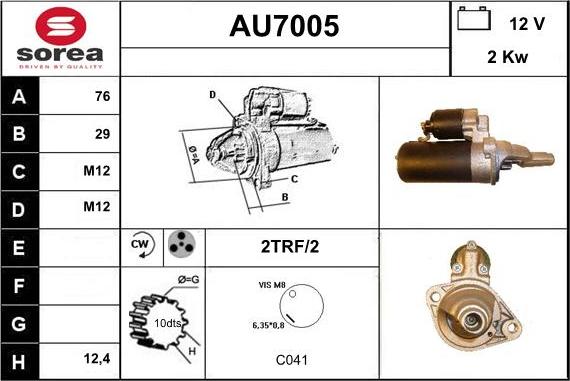 Sera AU7005 - Starter www.molydon.hr