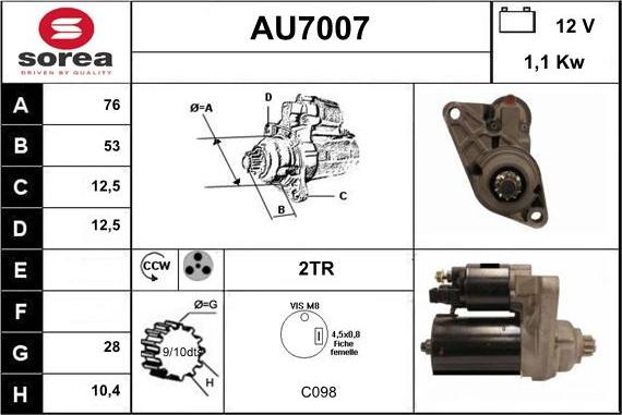 Sera AU7007 - Starter www.molydon.hr