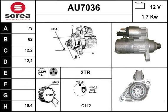 Sera AU7036 - Starter www.molydon.hr