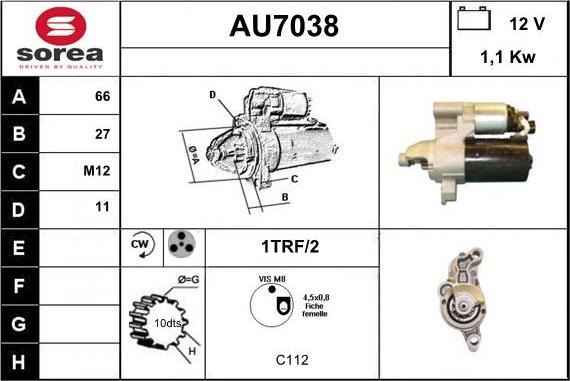 Sera AU7038 - Starter www.molydon.hr