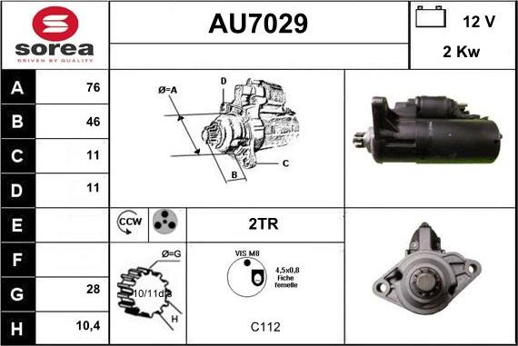 Sera AU7029 - Starter www.molydon.hr