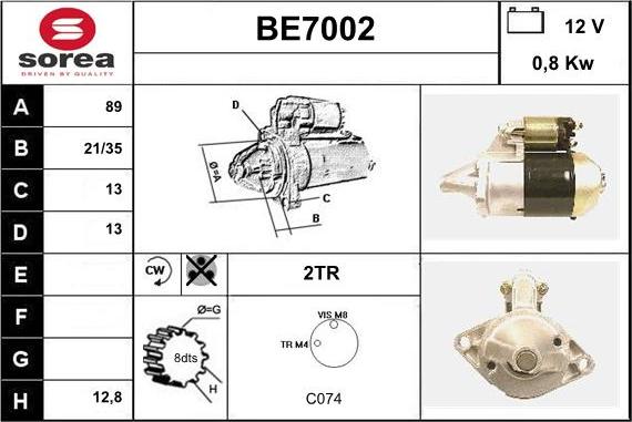 Sera BE7002 - Starter www.molydon.hr