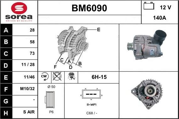 Sera BM6090 - Alternator www.molydon.hr