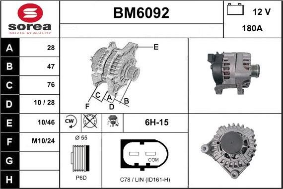 Sera BM6092 - Alternator www.molydon.hr