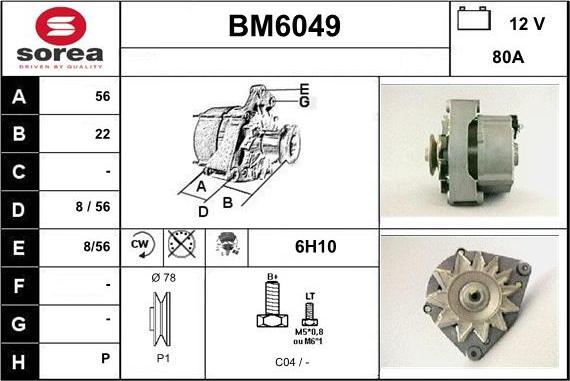 Sera BM6049 - Alternator www.molydon.hr