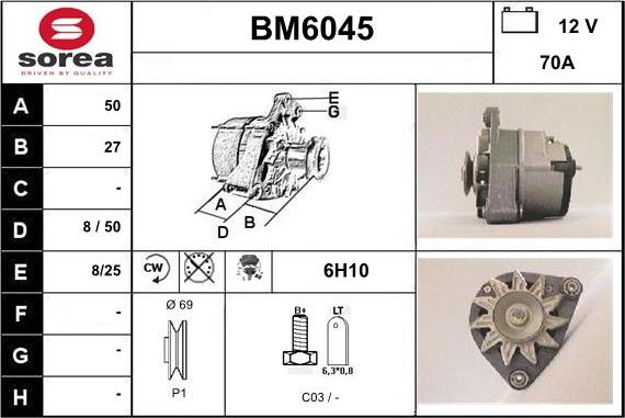 Sera BM6045 - Alternator www.molydon.hr