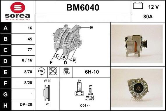 Sera BM6040 - Alternator www.molydon.hr