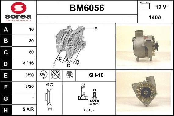 Sera BM6056 - Alternator www.molydon.hr