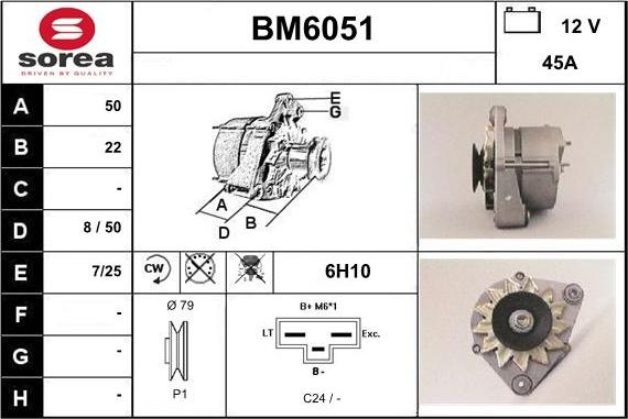 Sera BM6051 - Alternator www.molydon.hr