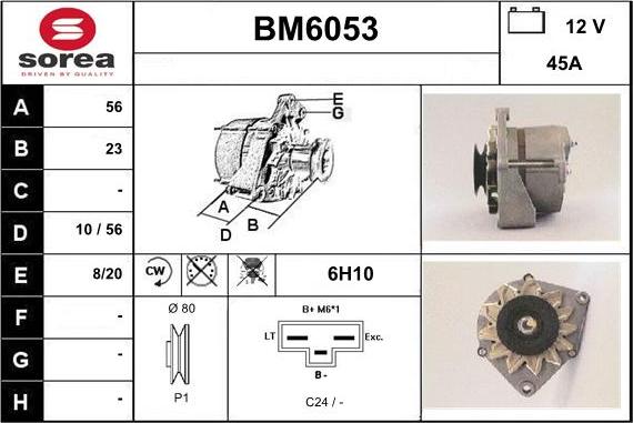 Sera BM6053 - Alternator www.molydon.hr