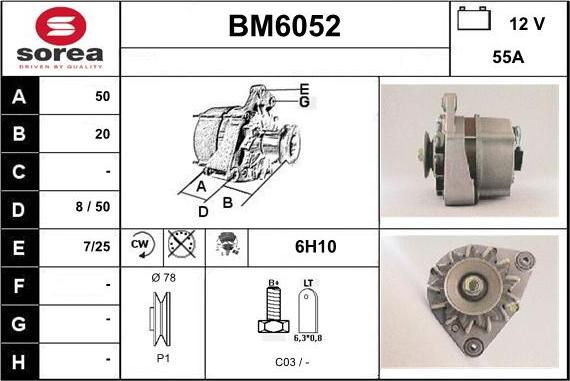 Sera BM6052 - Alternator www.molydon.hr