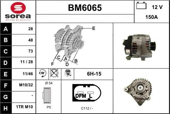 Sera BM6065 - Alternator www.molydon.hr