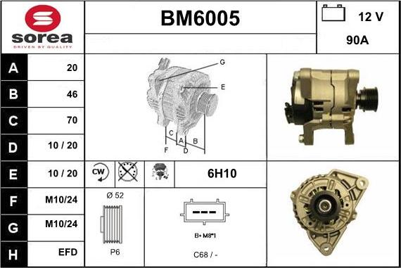 Sera BM6005 - Alternator www.molydon.hr