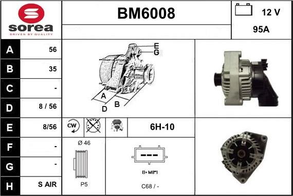 Sera BM6008 - Alternator www.molydon.hr