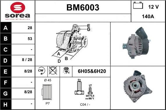 Sera BM6003 - Alternator www.molydon.hr