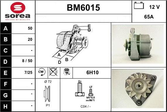 Sera BM6015 - Alternator www.molydon.hr