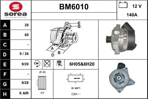 Sera BM6010 - Alternator www.molydon.hr