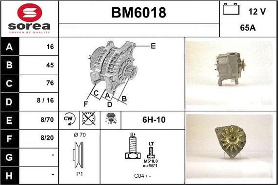 Sera BM6018 - Alternator www.molydon.hr