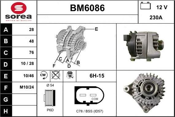 Sera BM6086 - Alternator www.molydon.hr