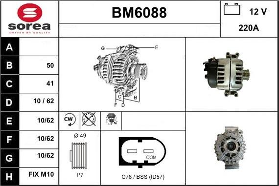 Sera BM6088 - Alternator www.molydon.hr