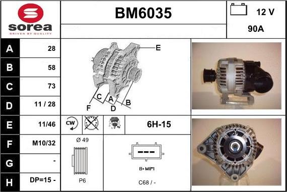 Sera BM6035 - Alternator www.molydon.hr