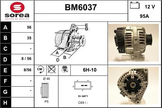 Sera BM6037 - Alternator www.molydon.hr