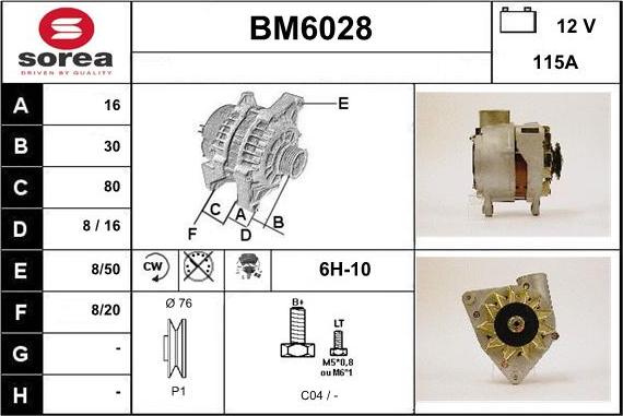 Sera BM6028 - Alternator www.molydon.hr