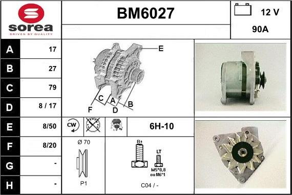 Sera BM6027 - Alternator www.molydon.hr