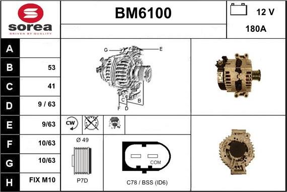 Sera BM6100 - Alternator www.molydon.hr