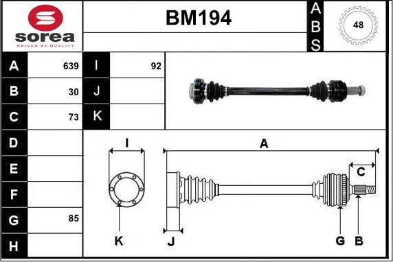 Sera BM194 - Pogonska osovina www.molydon.hr