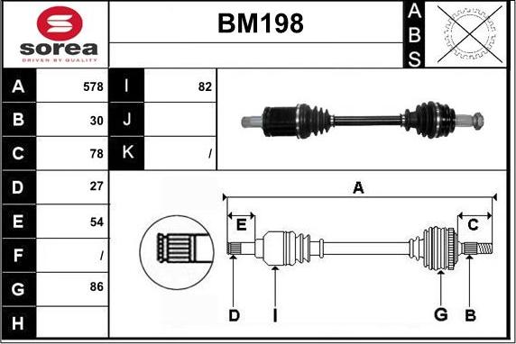 Sera BM198 - Pogonska osovina www.molydon.hr