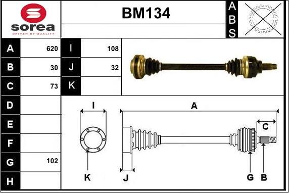 Sera BM134 - Pogonska osovina www.molydon.hr