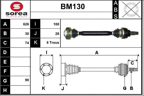 Sera BM130 - Pogonska osovina www.molydon.hr