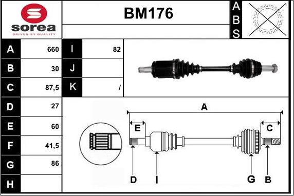 Sera BM176 - Pogonska osovina www.molydon.hr