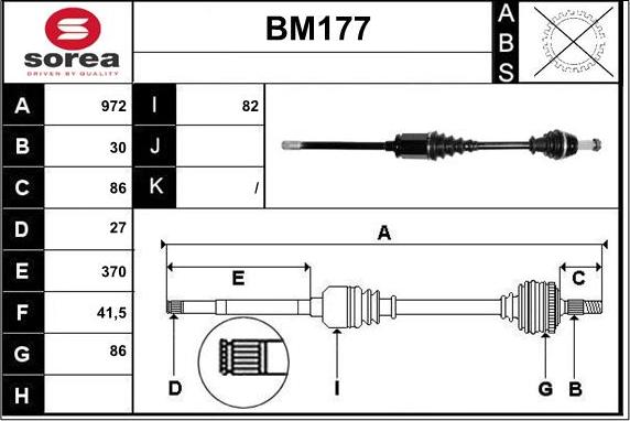 Sera BM177 - Pogonska osovina www.molydon.hr