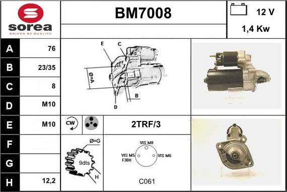 Sera BM7008 - Starter www.molydon.hr