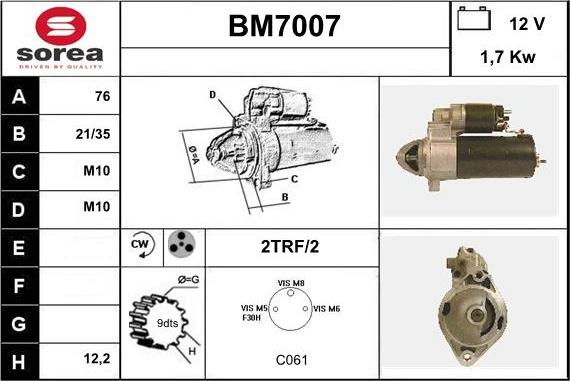 Sera BM7007 - Starter www.molydon.hr