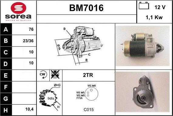 Sera BM7016 - Starter www.molydon.hr