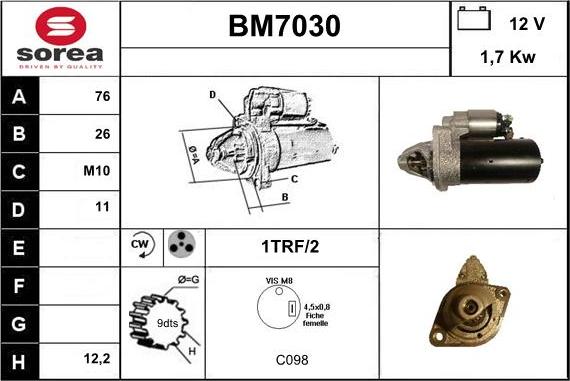 Sera BM7030 - Starter www.molydon.hr